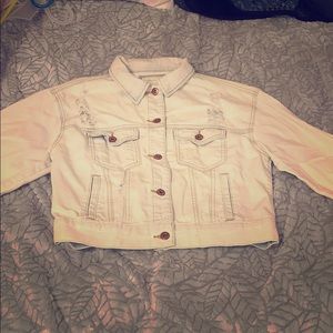 White blue Jean jacket